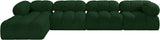 Ames Green Boucle Fabric Modular Sectional 611Green-Sec5B Meridian Furniture