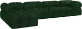 Ames Green Boucle Fabric Modular Sectional 611Green-Sec5B Meridian Furniture