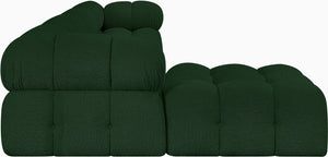 Ames Green Boucle Fabric Modular Sectional 611Green-Sec5B Meridian Furniture