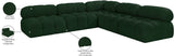 Ames Green Boucle Fabric Modular Sectional 611Green-Sec5C Meridian Furniture