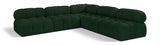 Ames Green Boucle Fabric Modular Sectional 611Green-Sec5C Meridian Furniture