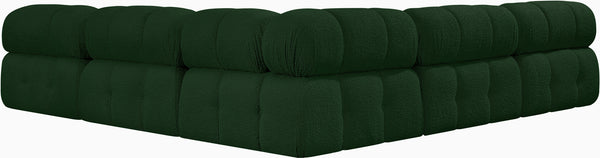 Ames Green Boucle Fabric Modular Sectional 611Green-Sec5C Meridian Furniture
