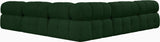 Ames Green Boucle Fabric Modular Sectional 611Green-Sec5C Meridian Furniture