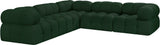 Ames Green Boucle Fabric Modular Sectional 611Green-Sec5D Meridian Furniture