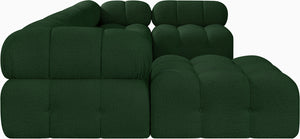 Ames Green Boucle Fabric Modular Sectional 611Green-Sec6A Meridian Furniture