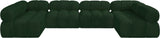 Ames Green Boucle Fabric Modular Sectional 611Green-Sec6B Meridian Furniture