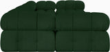 Ames Green Boucle Fabric Modular Sectional 611Green-Sec6B Meridian Furniture