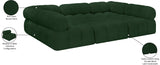 Ames Green Boucle Fabric Modular Sectional 611Green-Sec6C Meridian Furniture