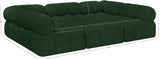 Ames Green Boucle Fabric Modular Sectional 611Green-Sec6C Meridian Furniture