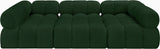 Ames Green Boucle Fabric Modular Sectional 611Green-Sec6C Meridian Furniture