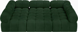 Ames Green Boucle Fabric Modular Sectional 611Green-Sec6C Meridian Furniture