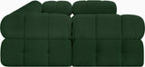 Ames Green Boucle Fabric Modular Sectional 611Green-Sec6C Meridian Furniture