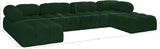 Ames Green Boucle Fabric Modular Sectional 611Green-Sec6D Meridian Furniture