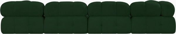 Ames Green Boucle Fabric Modular Sectional 611Green-Sec6D Meridian Furniture