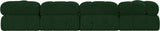 Ames Green Boucle Fabric Modular Sectional 611Green-Sec6D Meridian Furniture