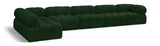 Ames Green Boucle Fabric Modular Sectional 611Green-Sec6E Meridian Furniture