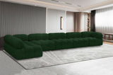 Ames Green Boucle Fabric Modular Sectional 611Green-Sec6E Meridian Furniture