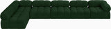 Ames Green Boucle Fabric Modular Sectional 611Green-Sec6E Meridian Furniture