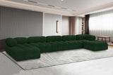 Ames Green Boucle Fabric Modular Sectional 611Green-Sec7B Meridian Furniture