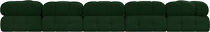 Ames Green Boucle Fabric Modular Sectional 611Green-Sec7B Meridian Furniture