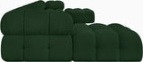 Ames Green Boucle Fabric Modular Sectional 611Green-Sec7B Meridian Furniture