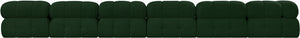 Ames Green Boucle Fabric Modular Sectional 611Green-Sec7C Meridian Furniture