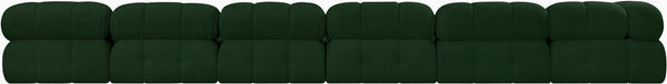 Ames Green Boucle Fabric Modular Sectional 611Green-Sec7C Meridian Furniture
