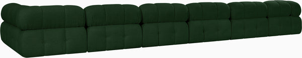Ames Green Boucle Fabric Modular Sectional 611Green-Sec7C Meridian Furniture