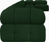Ames Green Boucle Fabric Modular Sectional 611Green-Sec7C Meridian Furniture