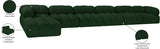 Ames Green Boucle Fabric Modular Sectional 611Green-Sec7D Meridian Furniture