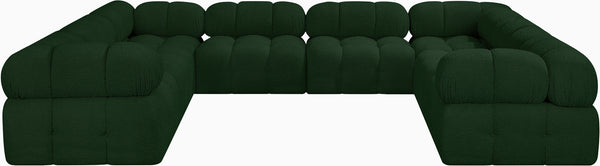 Ames Green Boucle Fabric Modular Sectional 611Green-Sec8A Meridian Furniture