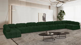 Ames Green Boucle Fabric Modular Sectional 611Green-Sec9A Meridian Furniture