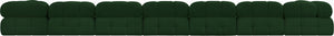 Ames Green Boucle Fabric Modular Sectional 611Green-Sec9A Meridian Furniture