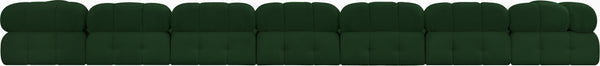 Ames Green Boucle Fabric Modular Sectional 611Green-Sec9A Meridian Furniture