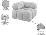 Ames Grey Boucle Fabric Corner 611Grey-Corner Meridian Furniture