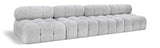 Ames Grey Boucle Fabric Modular Sofa 611Grey-S136B Meridian Furniture