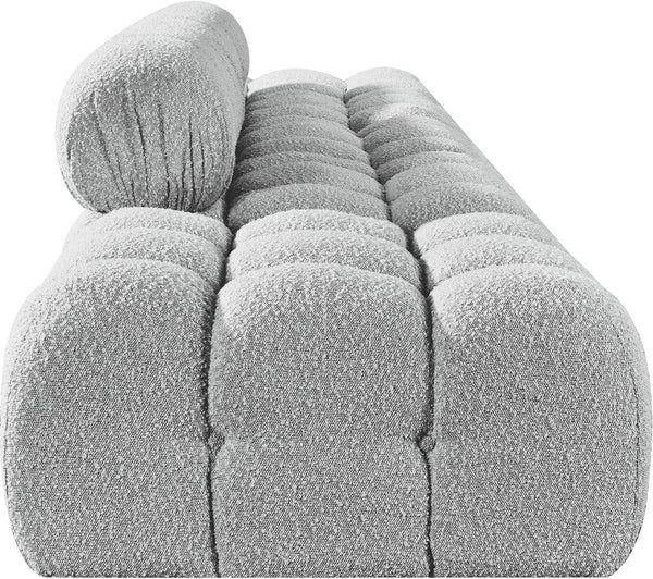 Meridian Furniture Ames Five Piece Boucle Modular Sectional Sofa for Spacious Contemporary Living Rooms 611Grey-S170A