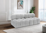 Ames Grey Boucle Fabric Modular Sofa 611Grey-S68B Meridian Furniture