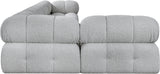 Ames Grey Boucle Fabric Modular Sectional 611Grey-Sec5A Meridian Furniture