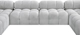 Ames Grey Boucle Fabric Modular Sectional 611Grey-Sec6A Meridian Furniture