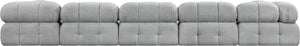 Ames Grey Boucle Fabric Modular Sectional 611Grey-Sec7B Meridian Furniture