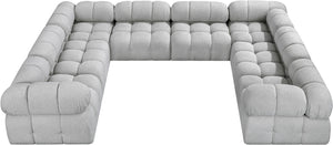Ames Grey Boucle Fabric Modular Sectional 611Grey-Sec8A Meridian Furniture