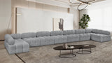 Ames Grey Boucle Fabric Modular Sectional 611Grey-Sec9A Meridian Furniture