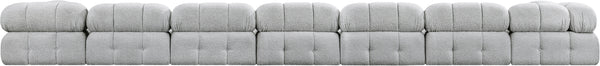 Ames Grey Boucle Fabric Modular Sectional 611Grey-Sec9A Meridian Furniture