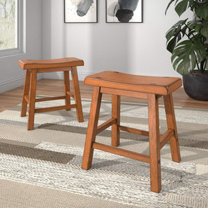 Cosimo Solid Rubberwood Dining Chair Set for Kitchen and Transitional Spaces