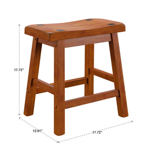 Cosimo Solid Rubberwood Dining Chair Set for Kitchen and Transitional Spaces