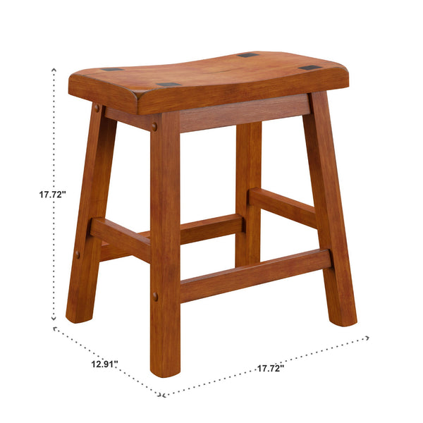 Cosimo Solid Rubberwood Dining Chair Set for Kitchen and Transitional Spaces