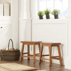 Cosimo Solid Rubberwood Dining Chair Set for Kitchen and Transitional Spaces
