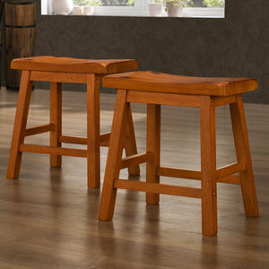 Cosimo Solid Rubberwood Dining Chair Set for Kitchen and Transitional Spaces