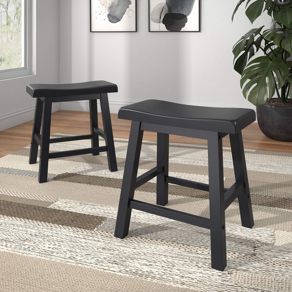 Cosimo Solid Rubberwood Dining Chair Set for Kitchen and Transitional Spaces
